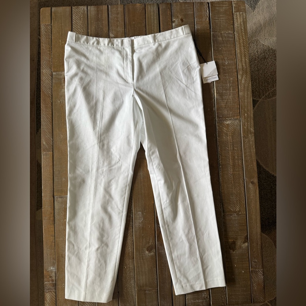 Calvin Klein Women White Dress Pants